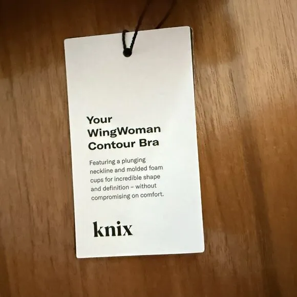 Knix Wingwoman Contour Bra Wireless Size 8  Fits 40D 42D 40DD 42DD 40E Warm Sand