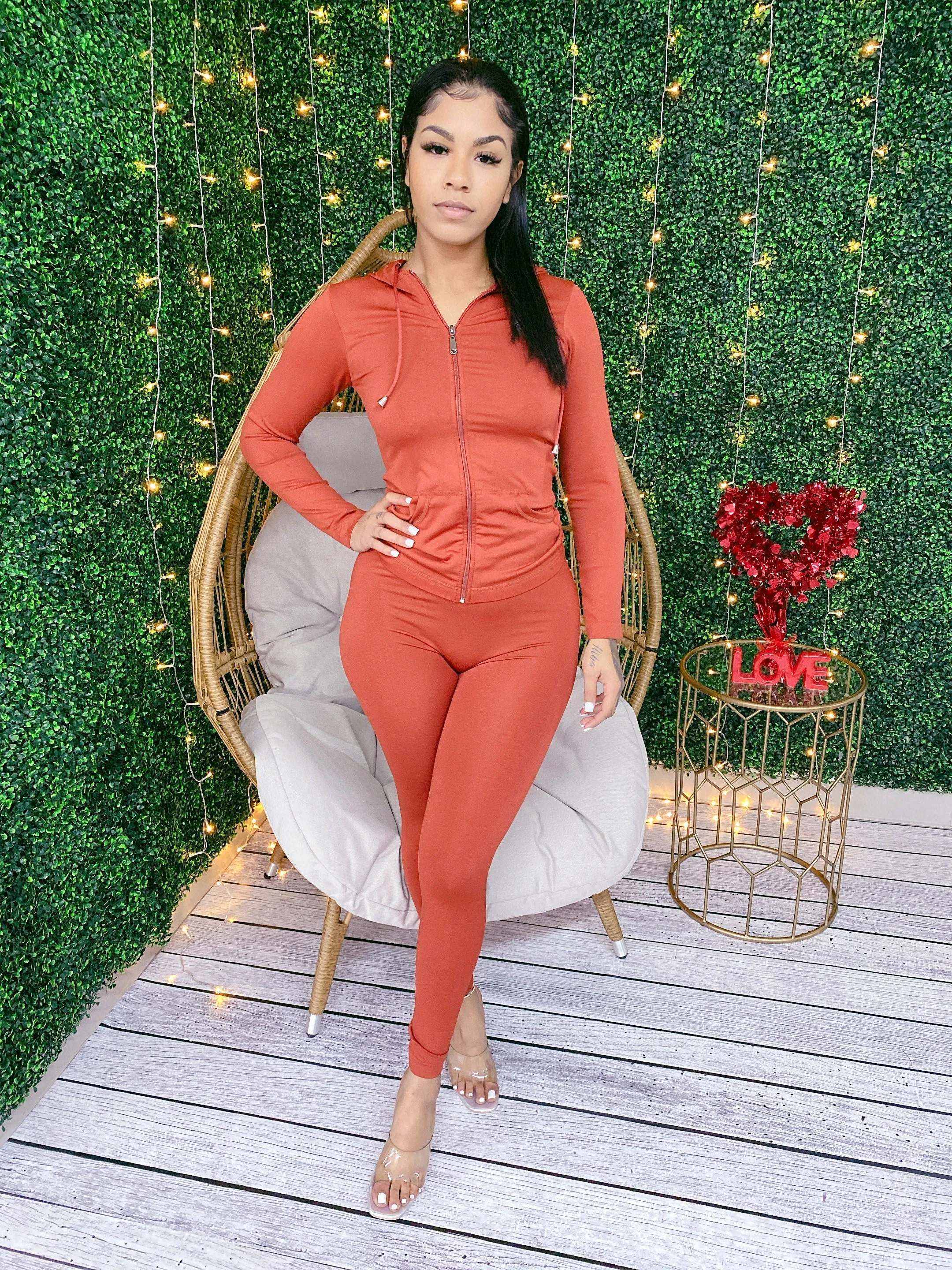 LF18771: Ladies Stretch Hoody Set