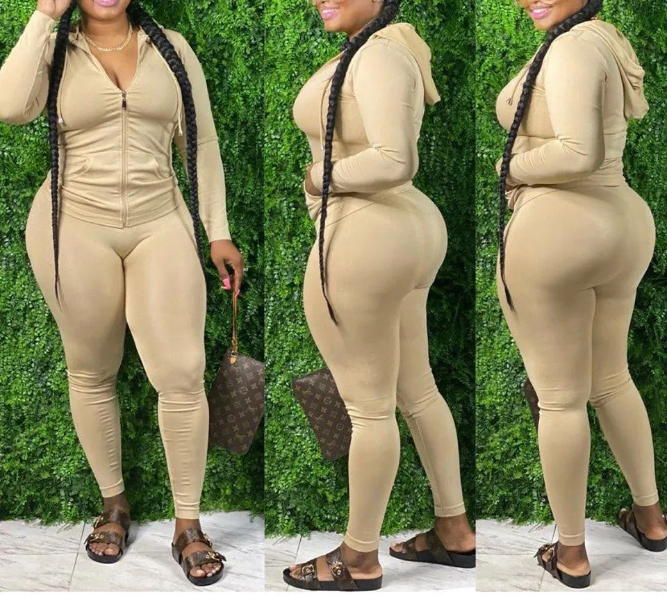 LF18771: Ladies Stretch Hoody Set