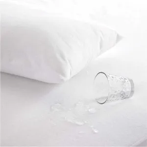 Linen Language Waterproof Mattress Protector Cover
