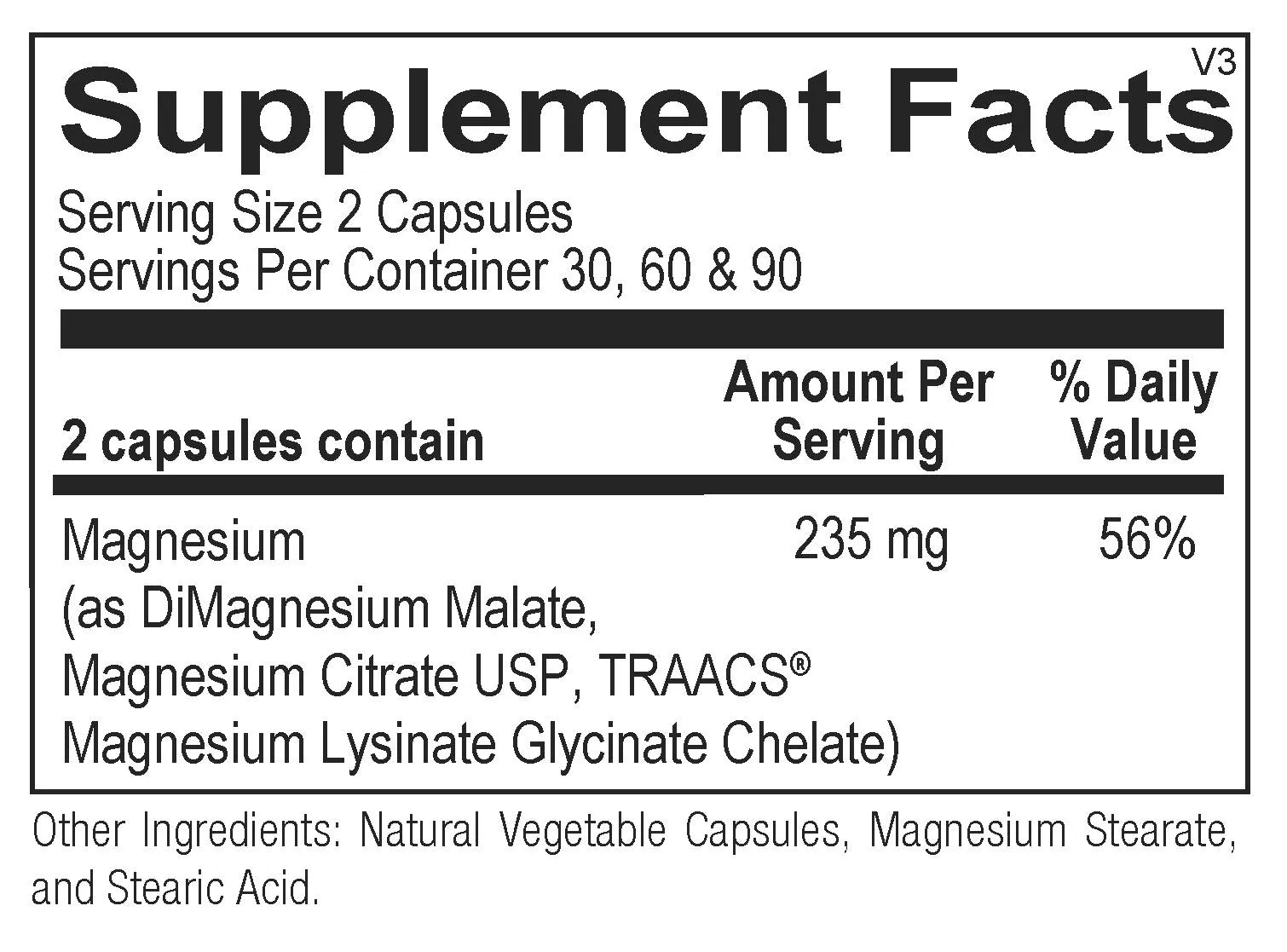 Magnesium Complex - Active 3 - Gluten Free