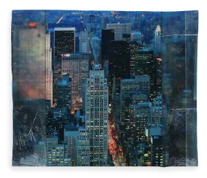 Manhattan At Night - Blanket