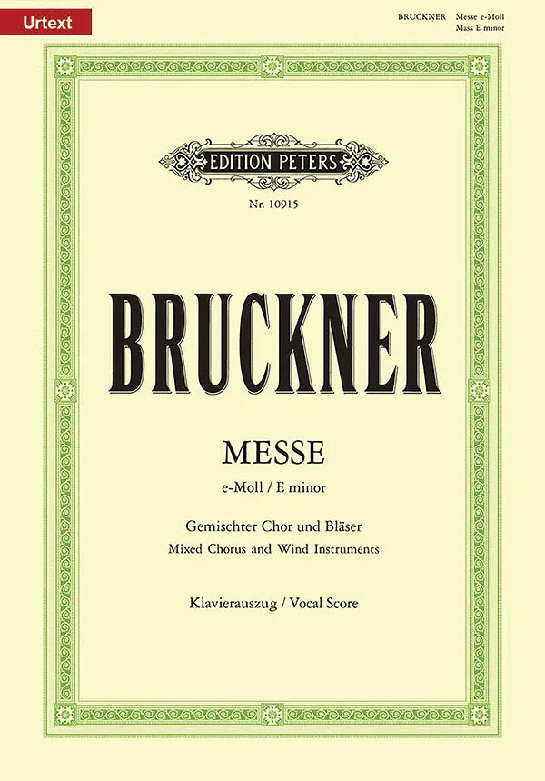 Mass in E minor WAB 27 (2nd Version, 1882) (Vocal Score)
