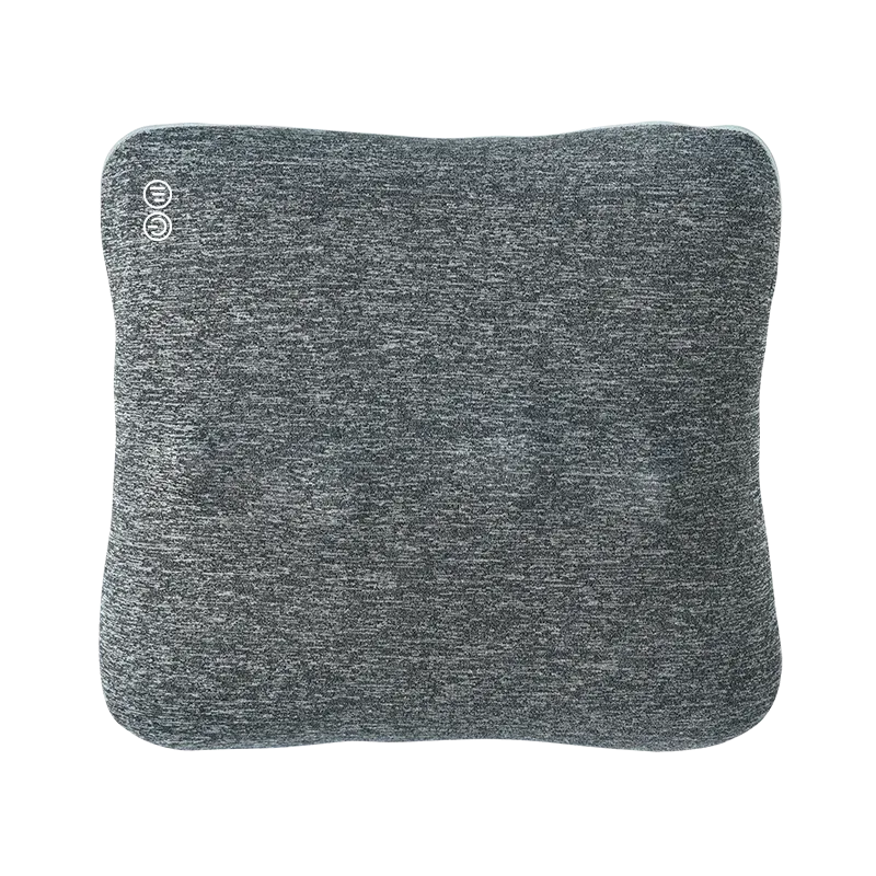 Master Massage Bravo Shiatsu 4D Kneading Deep Tissue Massage Throw Pillow Light Grey