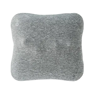 Master Massage Bravo Shiatsu 4D Kneading Deep Tissue Massage Throw Pillow Light Grey