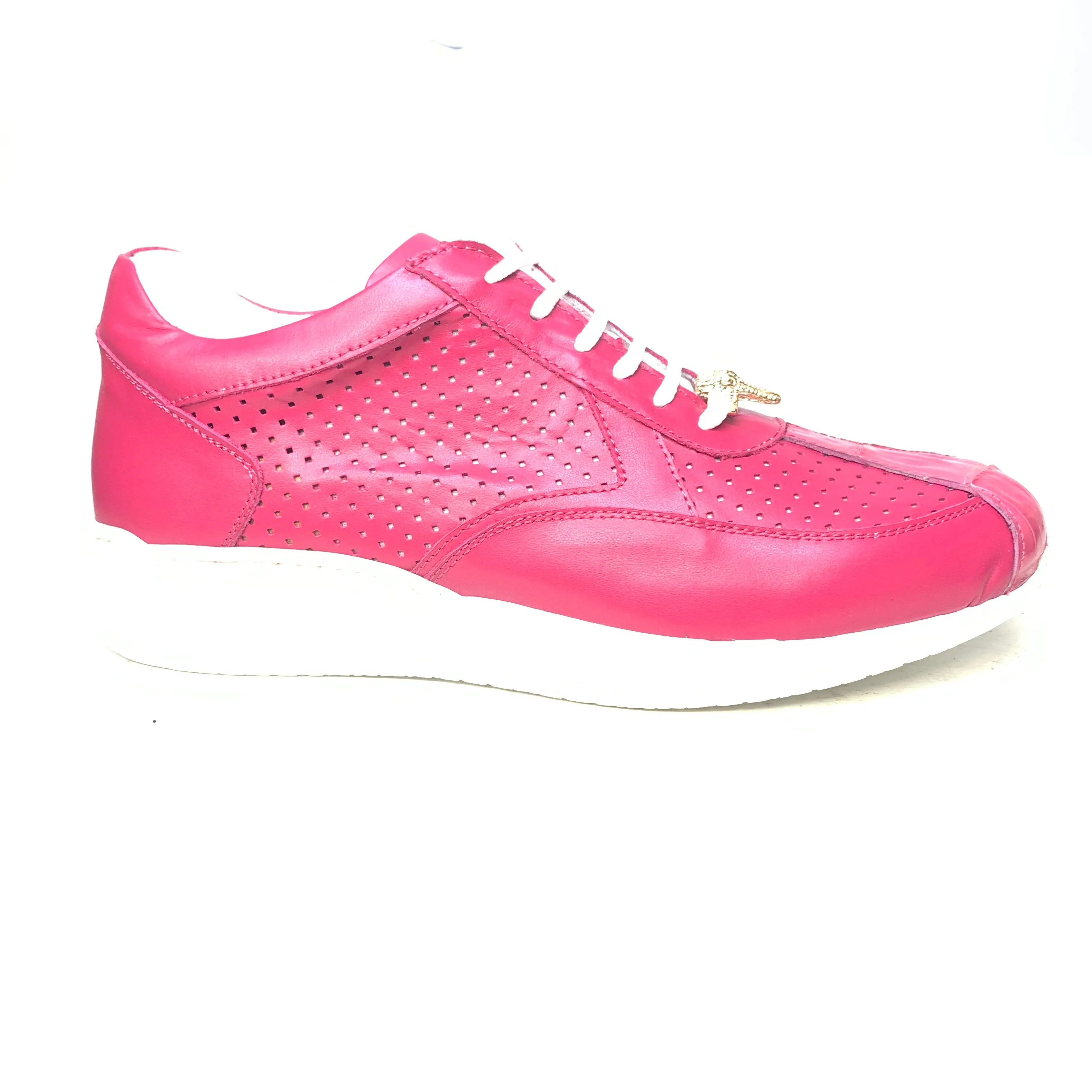 Mauri M770 Berry Perforated Crocodile Nappa Sneakers