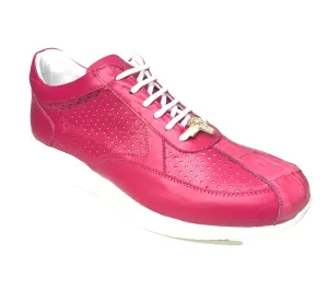Mauri M770 Berry Perforated Crocodile Nappa Sneakers