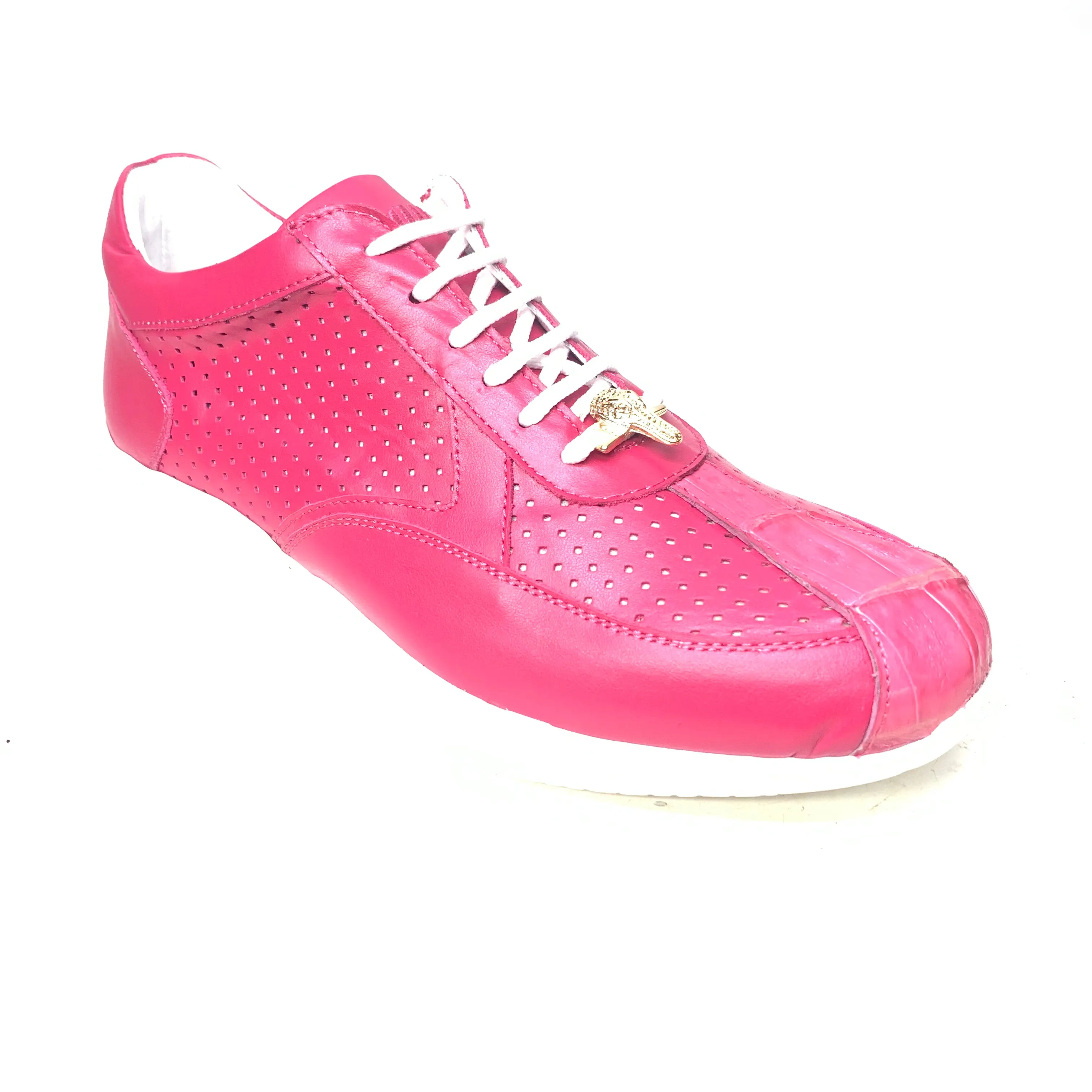 Mauri M770 Berry Perforated Crocodile Nappa Sneakers