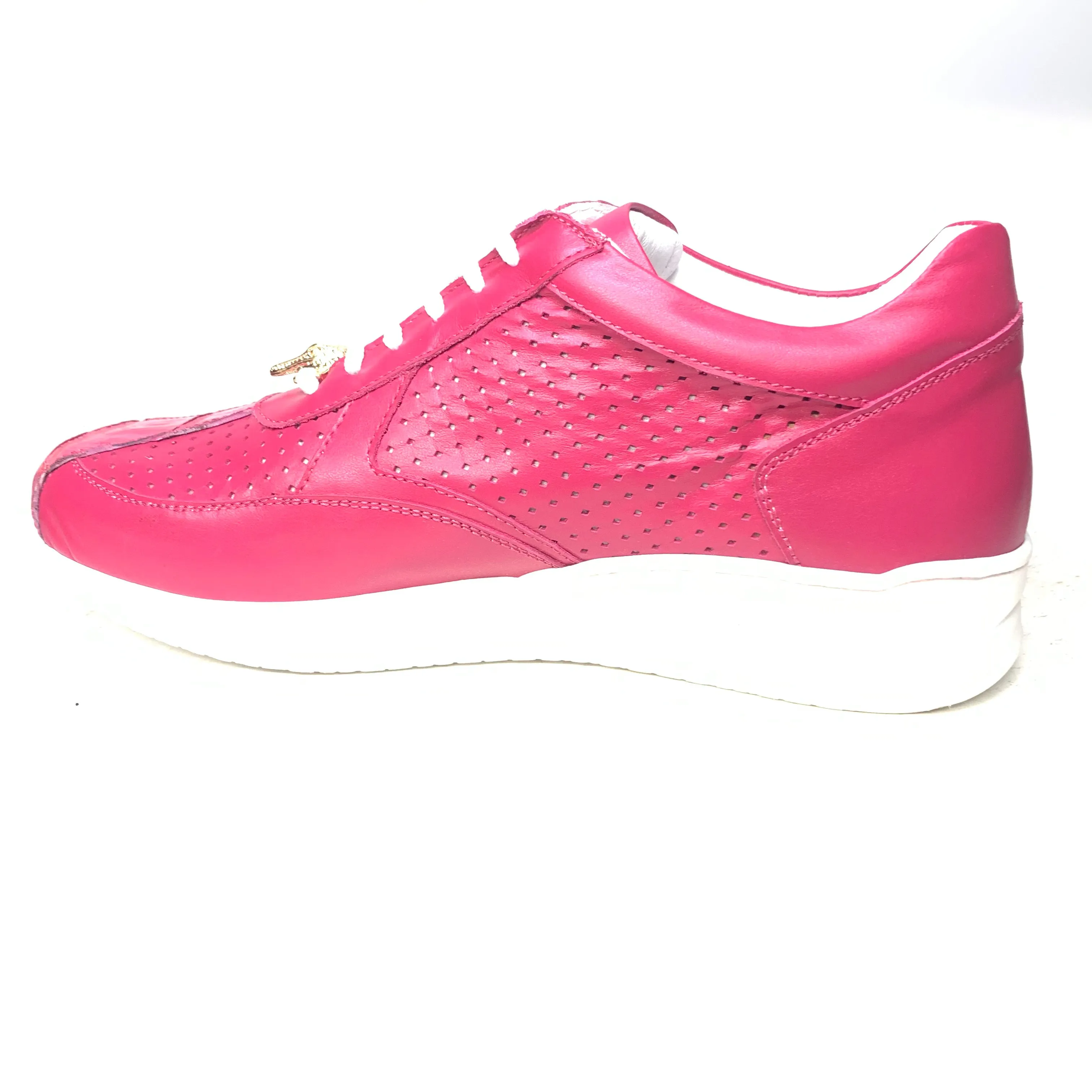 Mauri M770 Berry Perforated Crocodile Nappa Sneakers