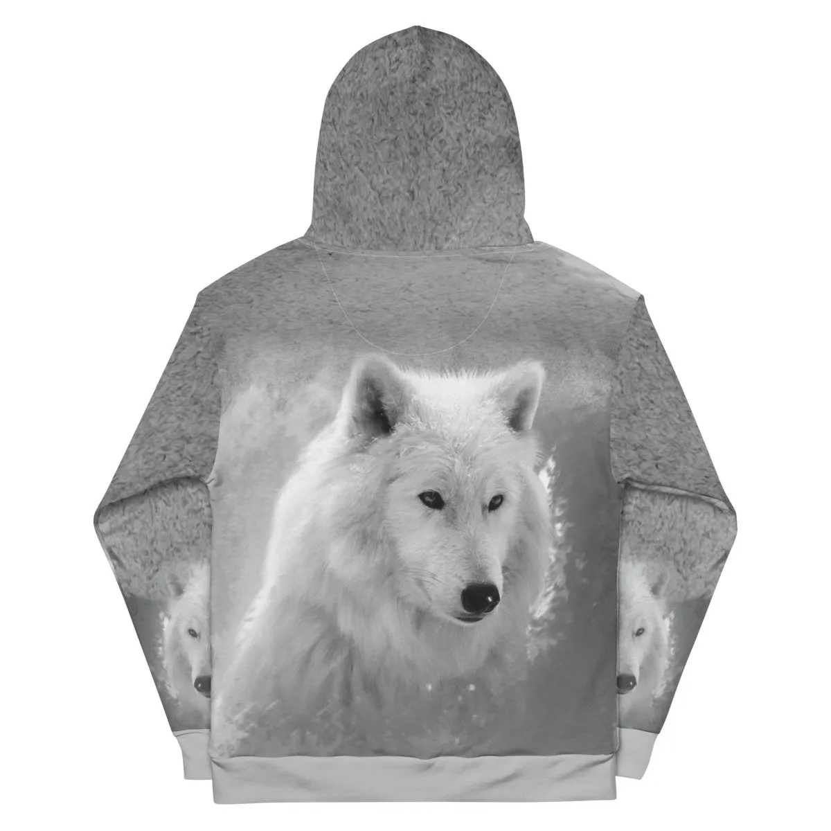 Men's Grey Wolf Hoodie