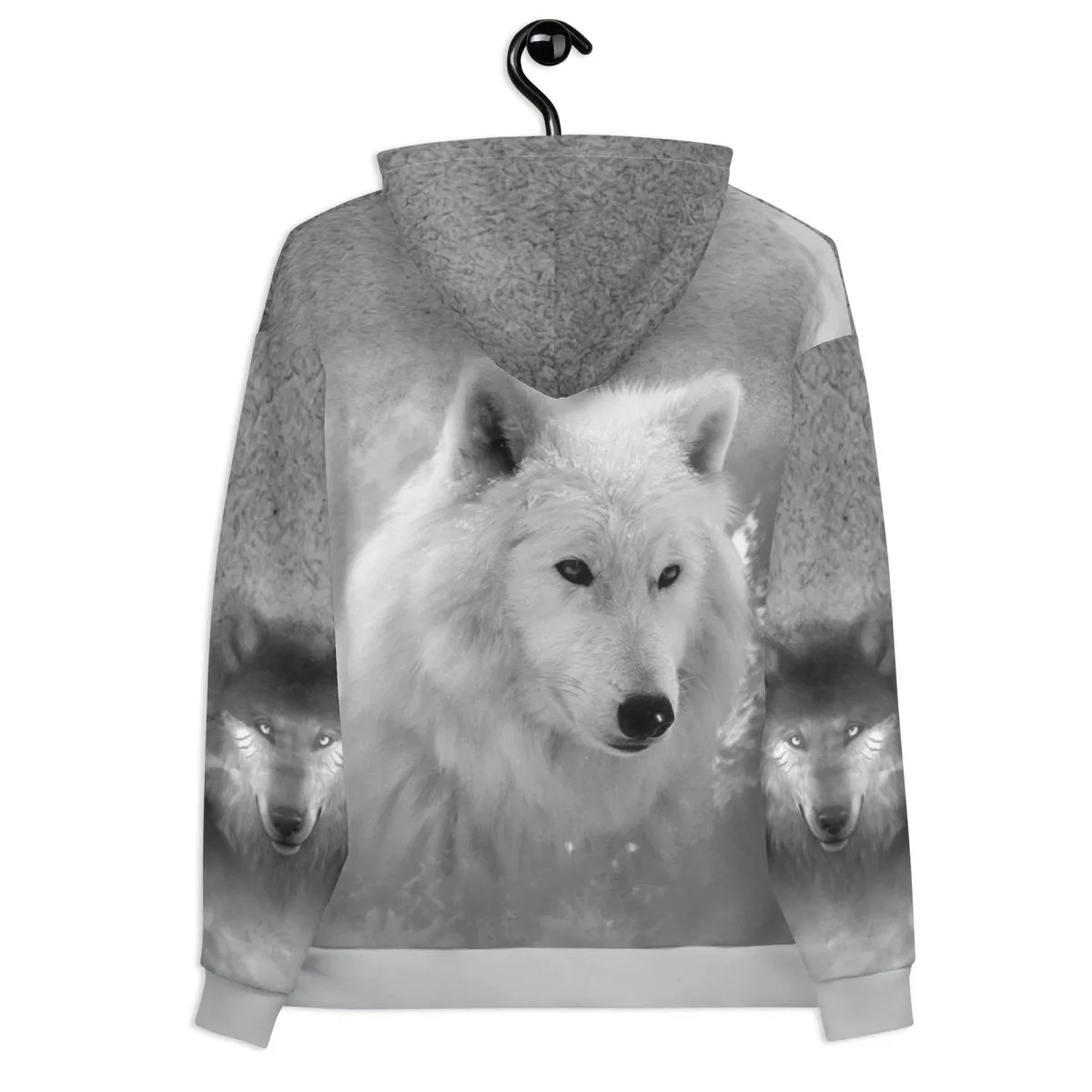 Men's Grey Wolf Hoodie