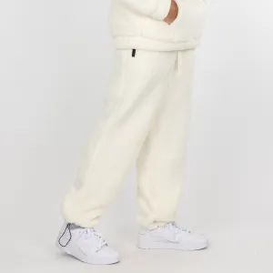 Mens Micro-poly Sherpa Fleece Pants - Egret