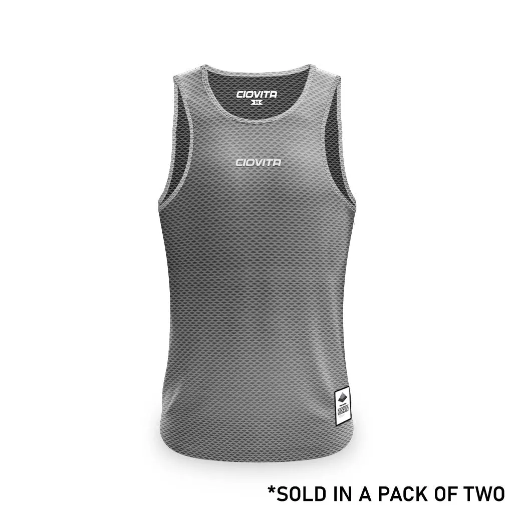 Men's Strato Undervest (2Pk White and Grey)