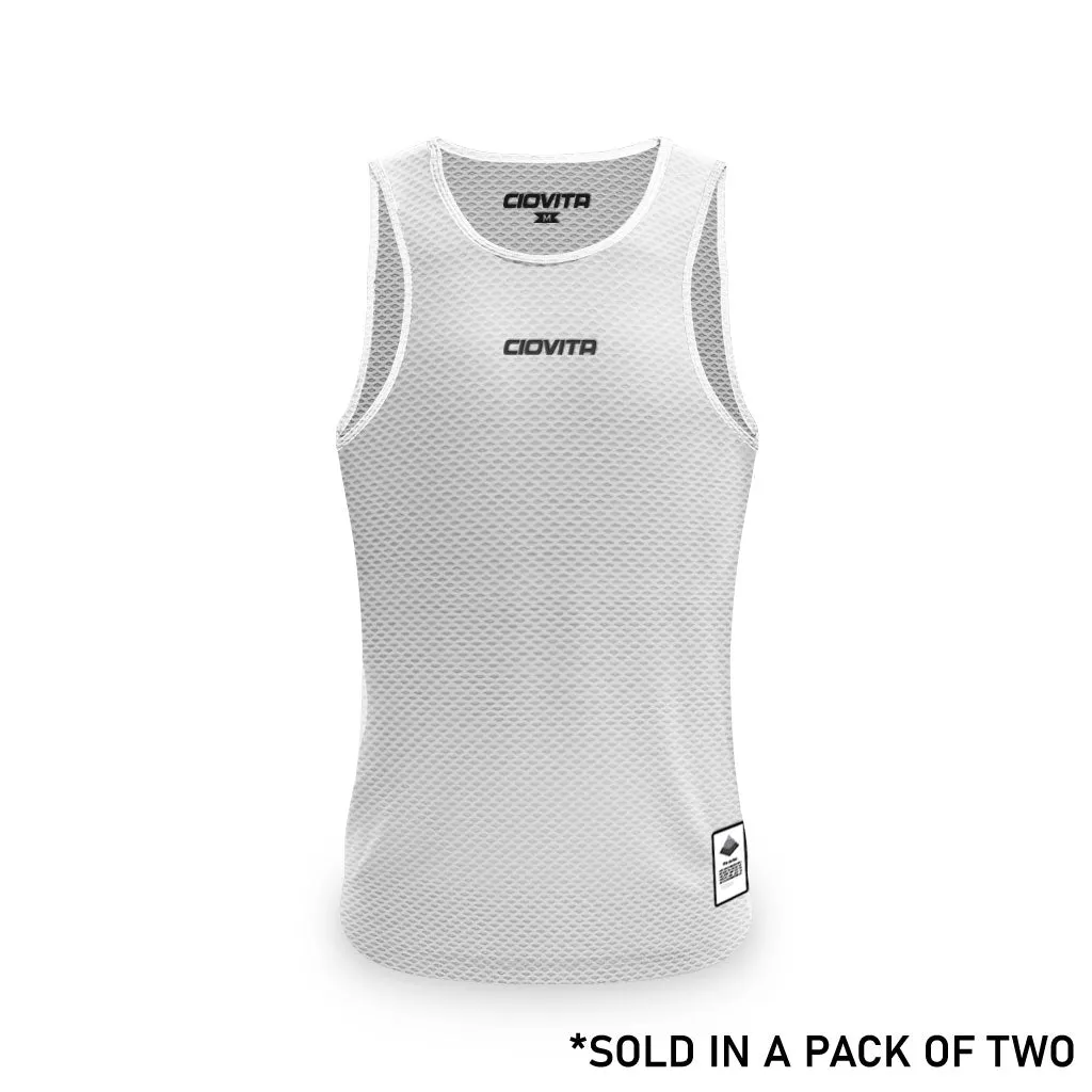 Men's Strato Undervest (2Pk White and Grey)