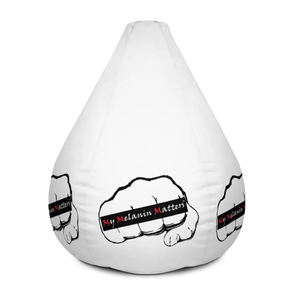 MY MELANIN MATTERS LOGO - Bean Bag Chair w/ filling