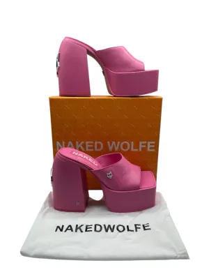 Naked Wolfe Hot Pink Jenna Platforms Women's 40 = US size 10
