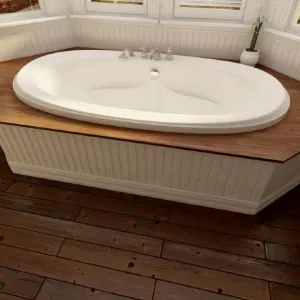 Neptune Felicia Mass-Air/Activ-Air Combo Tub - 71-1/2" L x 37-3/8" W x 22-1/4" H - FE72CMA