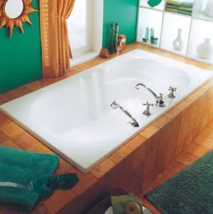 Neptune Helena Mass-Air/Whirlpool Combo Tub - 65-3/4" L x 34" W x 19-1/2" H - HE66C