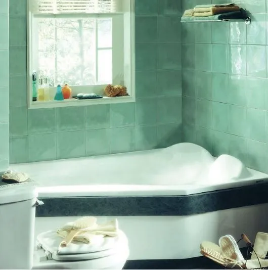 Neptune Venus Corner Activ-Air/Mass-Air/Whirlpool Combo Tub - 59-1/2" L x 41-3/4" W x 19-1/2" H - VE60TAM