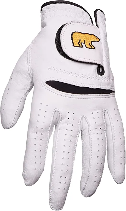 New Jack Nicklaus mens Golden Bear Leather Golf Glove Glove Liners, Right, Medium