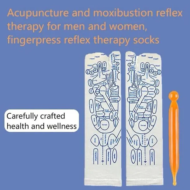 NEW Reflexology Socks Set, Reflexology Socks With Massage Tool, Acupoint Socks Set, Acupressure Reflexology Foot Massage Socks