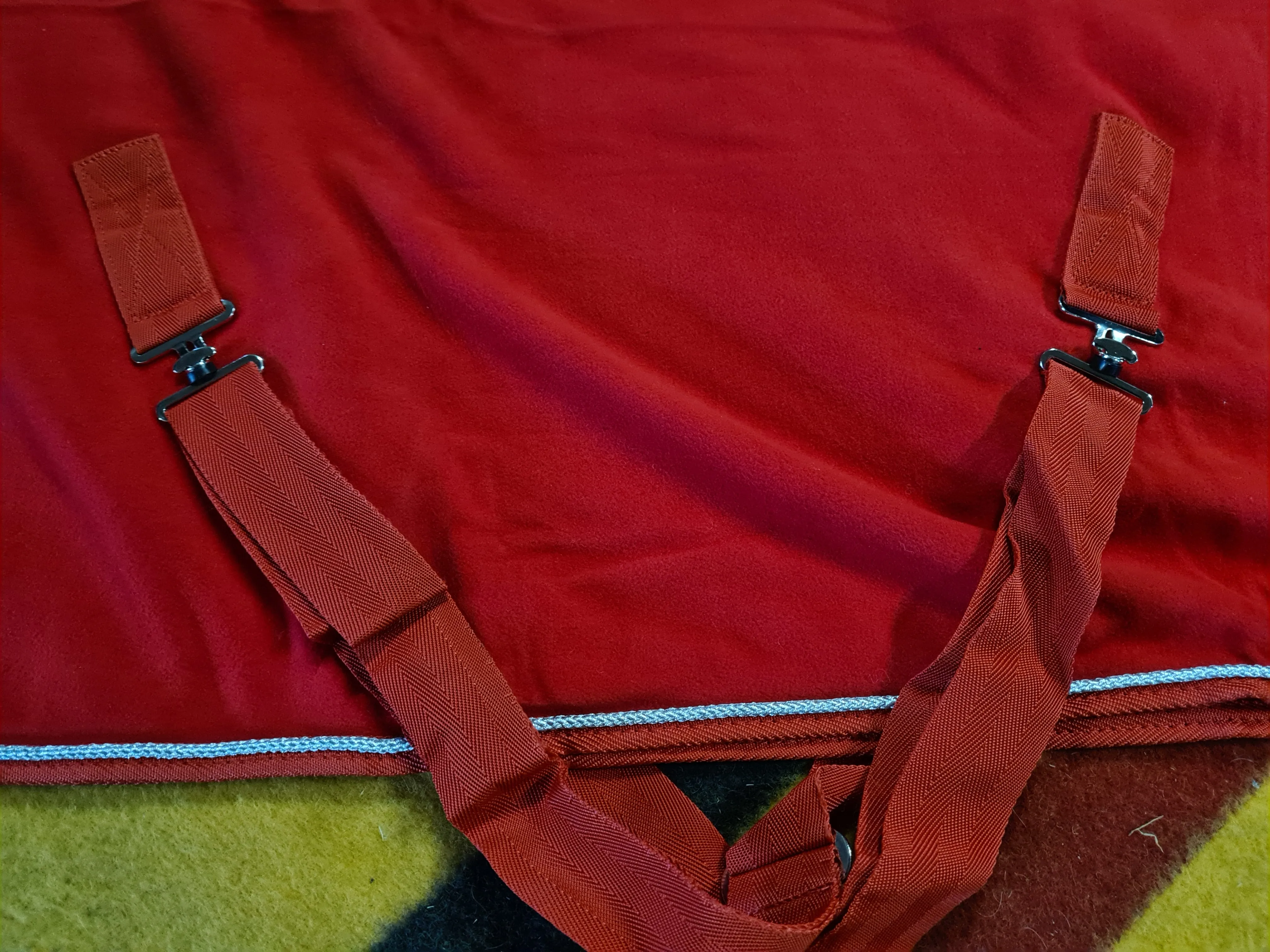 NEW rhinegold elite show/travel fleece red sizes 5'6 to 7'3