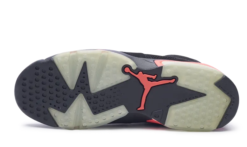 Nike Jordan 6 Retro Infrared Black Red 2014 GS (384665-023) Youth Size 6Y-7Y