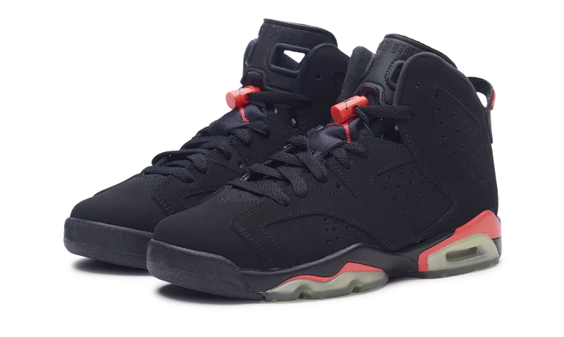 Nike Jordan 6 Retro Infrared Black Red 2014 GS (384665-023) Youth Size 6Y-7Y