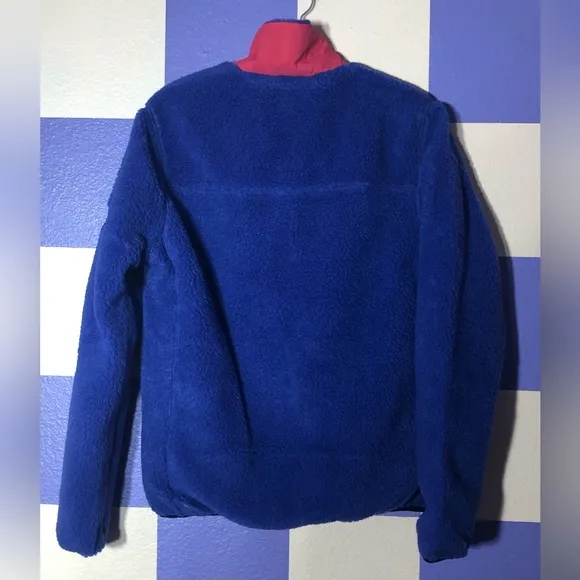 NWT Penfield Mattawa Fleece Jacket in Cobalt Blue and Raspberry