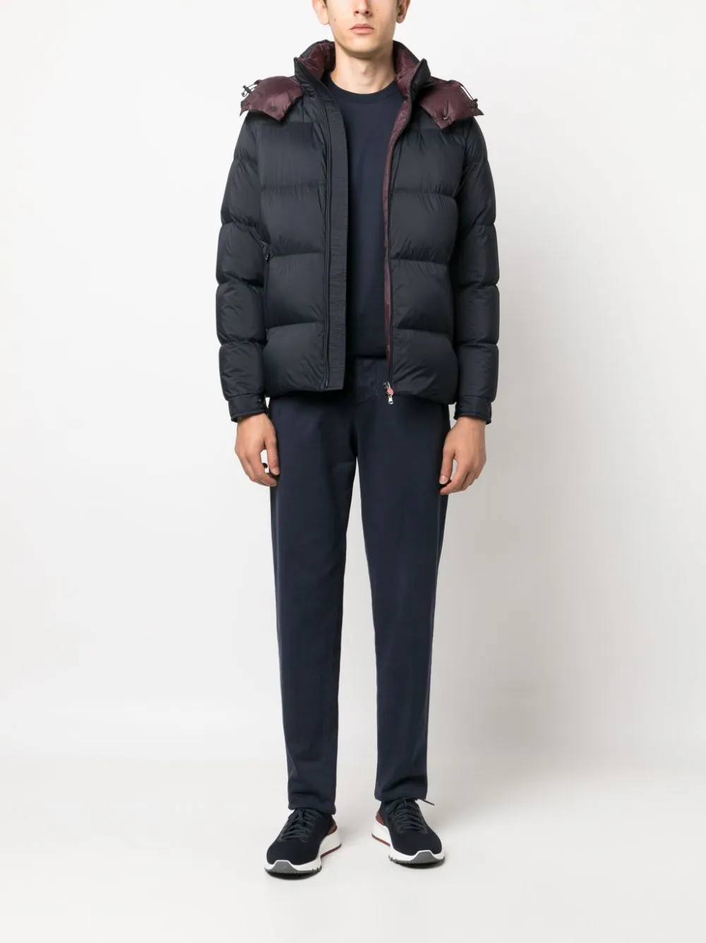 Nylon short down jacket