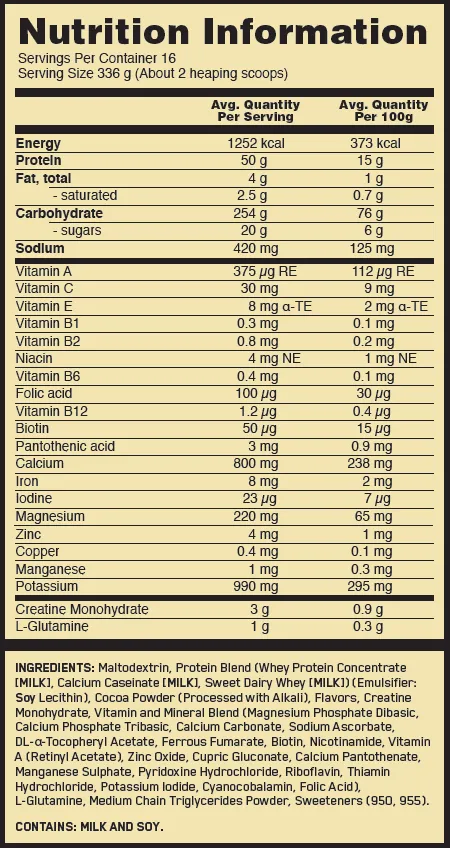 ON Serious Mass Protein by Optimum Nutrition