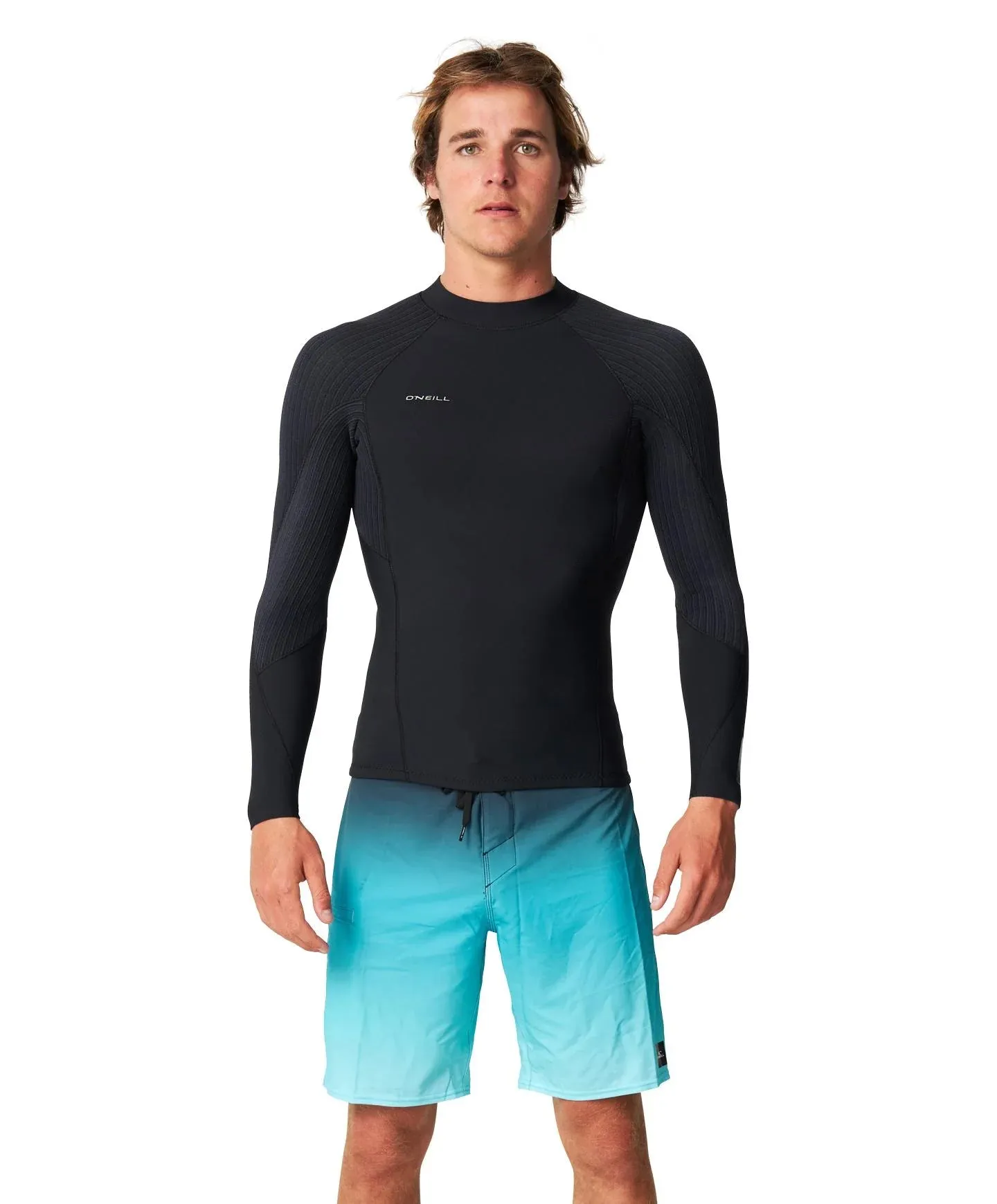 O'Neill Hyperfreak LS Crew GBS 2mm - Black/Black