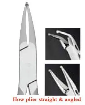 Ortho Plier, How plier straight & angled