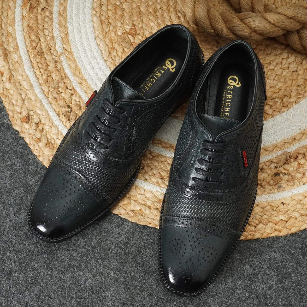 Ostrichfit Strumento Handtooled Luxury Derby Art OF-6510 Article no.: 34