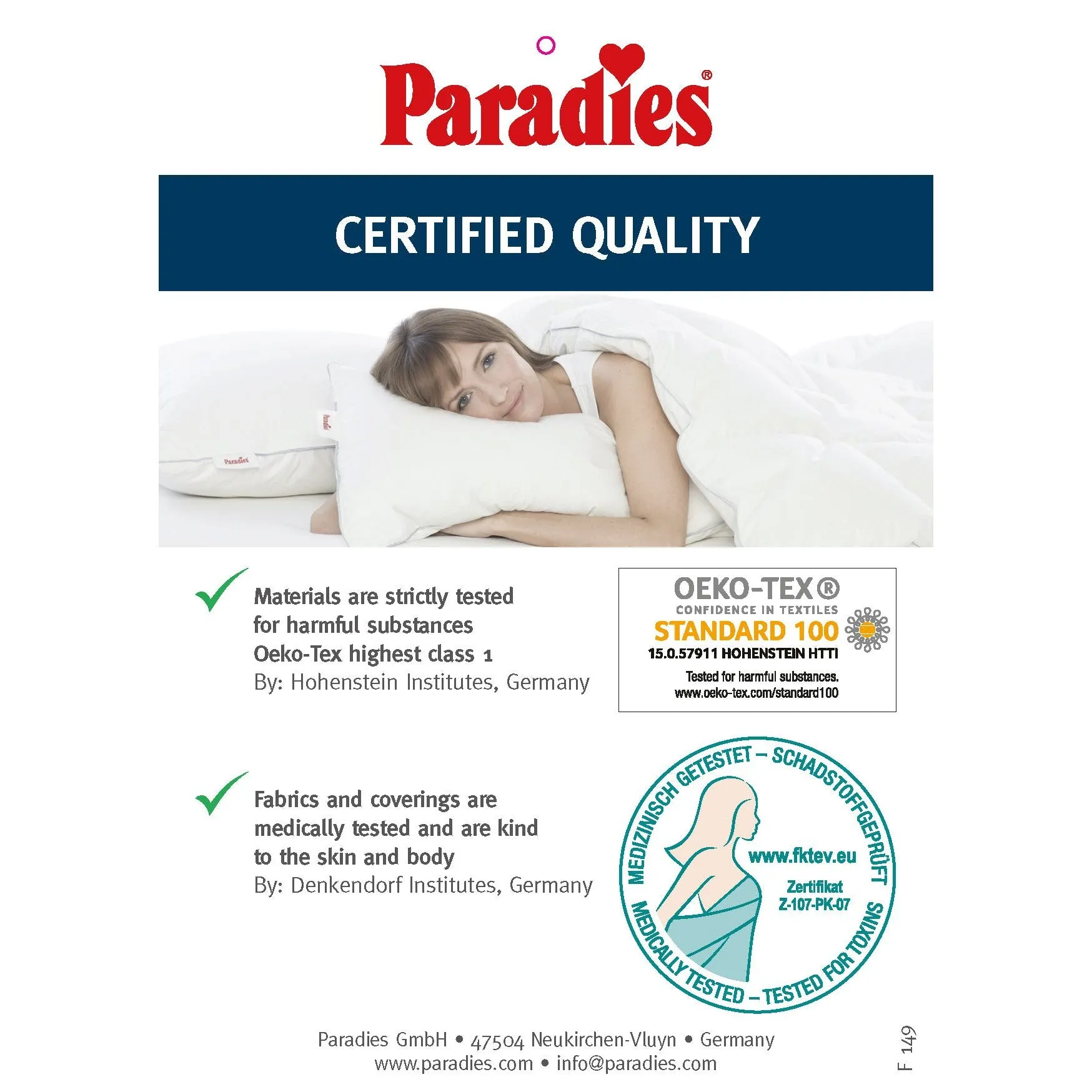 Paradies Alice 100 Medium Warm Down Quilt