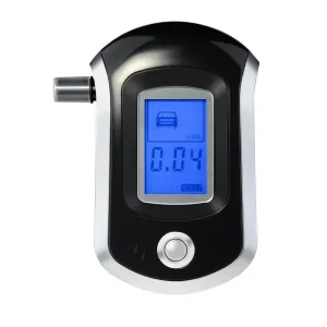 PD_2 Kibeland LCD Display Digital Breath Alcohol Tester with Semi-conductor Sensor 5 Mouthpieces