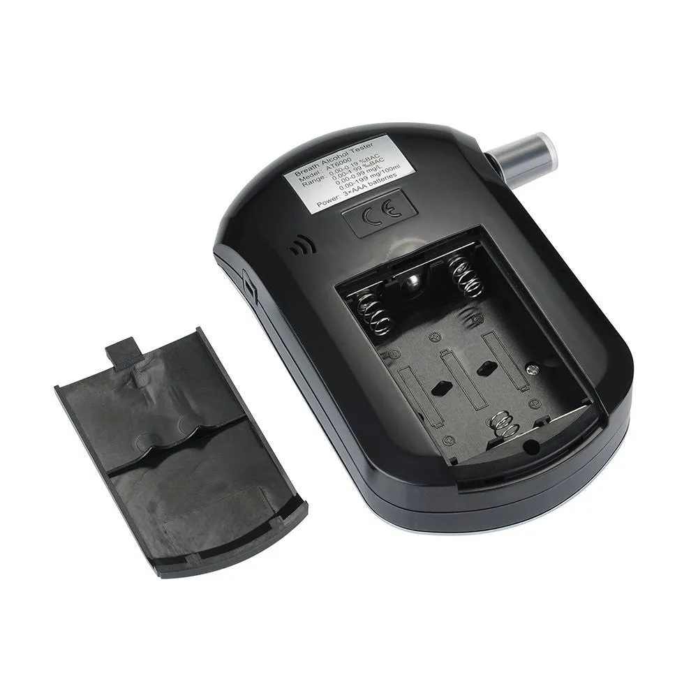 PD_2 Kibeland LCD Display Digital Breath Alcohol Tester with Semi-conductor Sensor 5 Mouthpieces