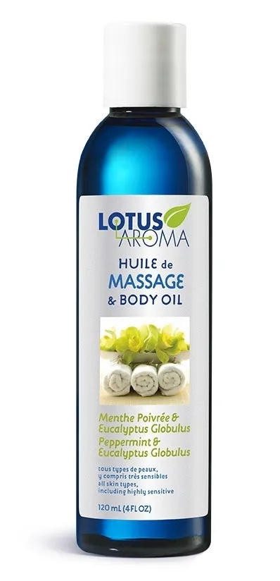 Peppermint & Eucalyptus Globulus Massage & Body Oil