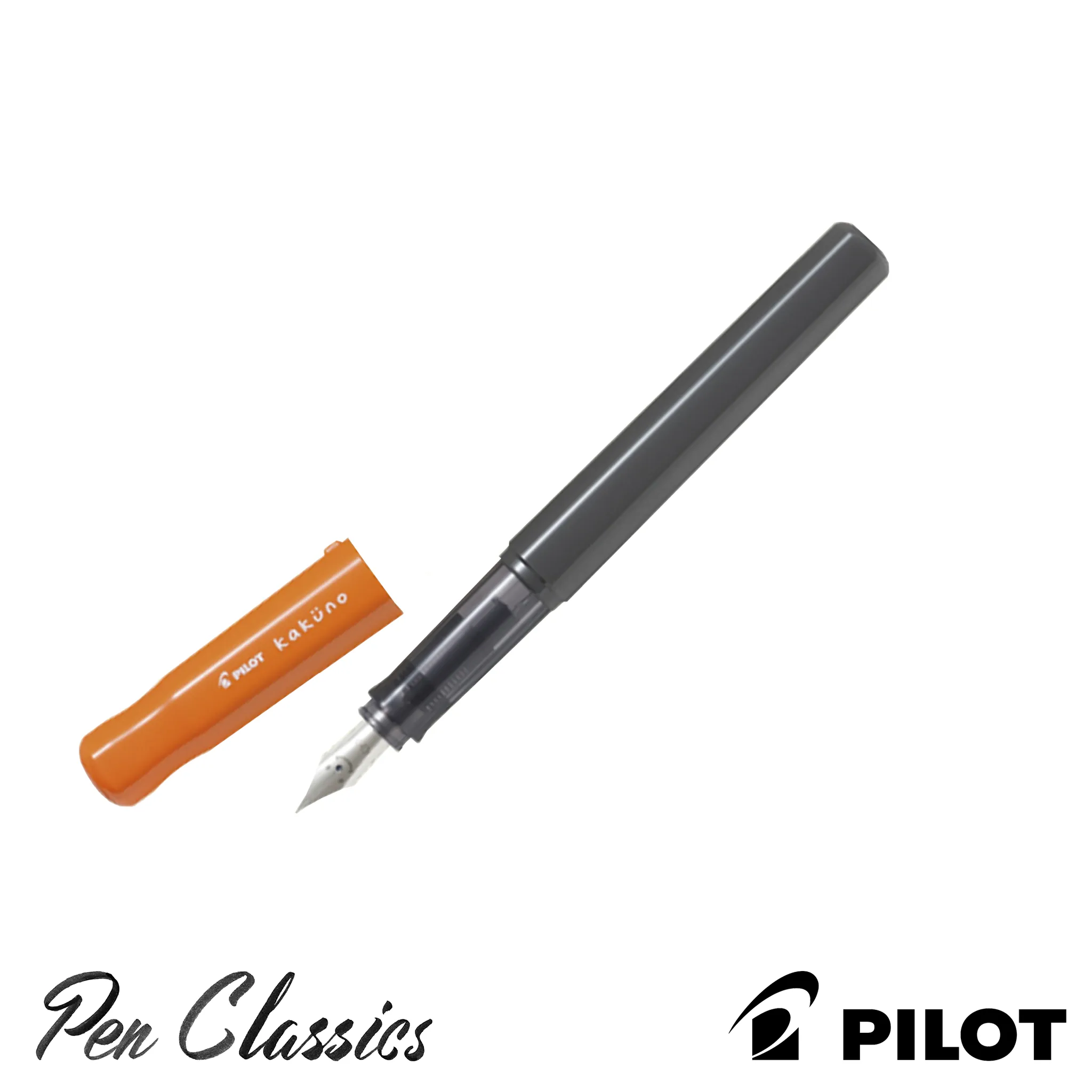 Pilot Kakuno Orange/Grey Fountain Pen