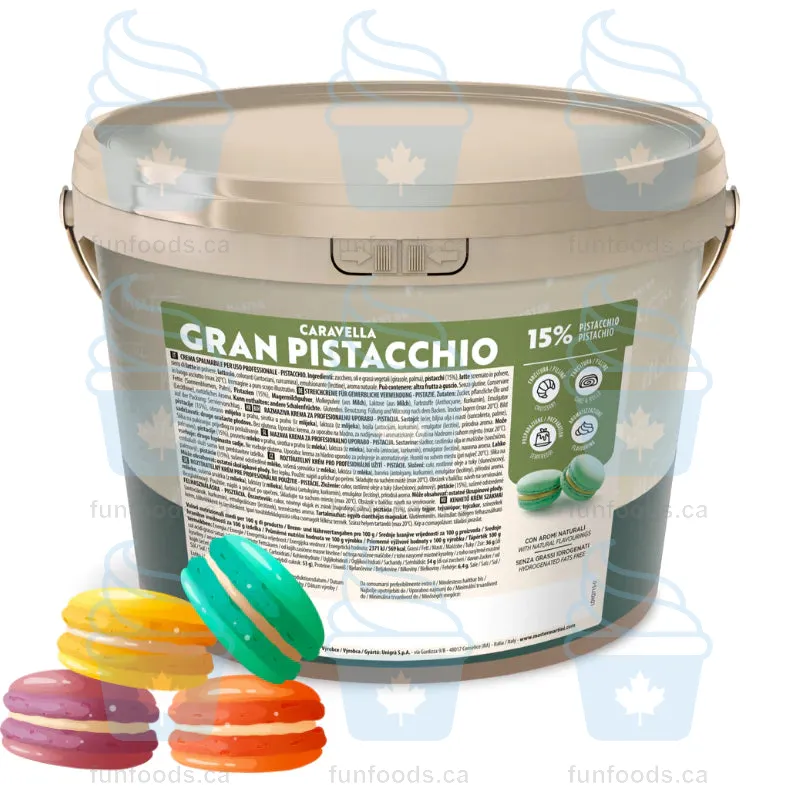 Pistachio Filling - 5kg Bucket - Caravella Gran Pistachio Cream - Master Martini Canada - Canadian Distribution