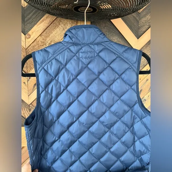 Polo Ralph Lauren Diamond Quilted Down Feather Vest Medium Navy Blue