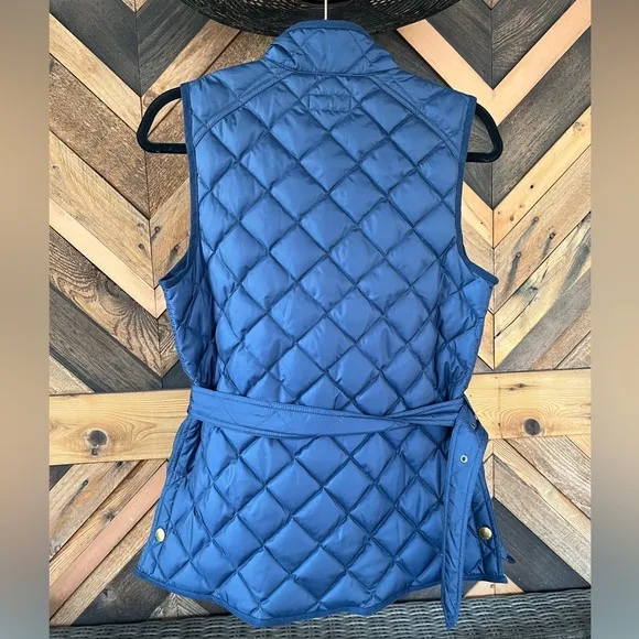 Polo Ralph Lauren Diamond Quilted Down Feather Vest Medium Navy Blue