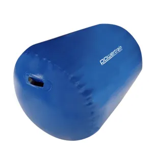 Powertrain Sports Inflatable Gymnastics Air Barrel Exercise Roller 120 x 75cm - Blue - ONLINE ONLY