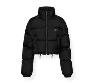 PRADA Printed nylon down jacket