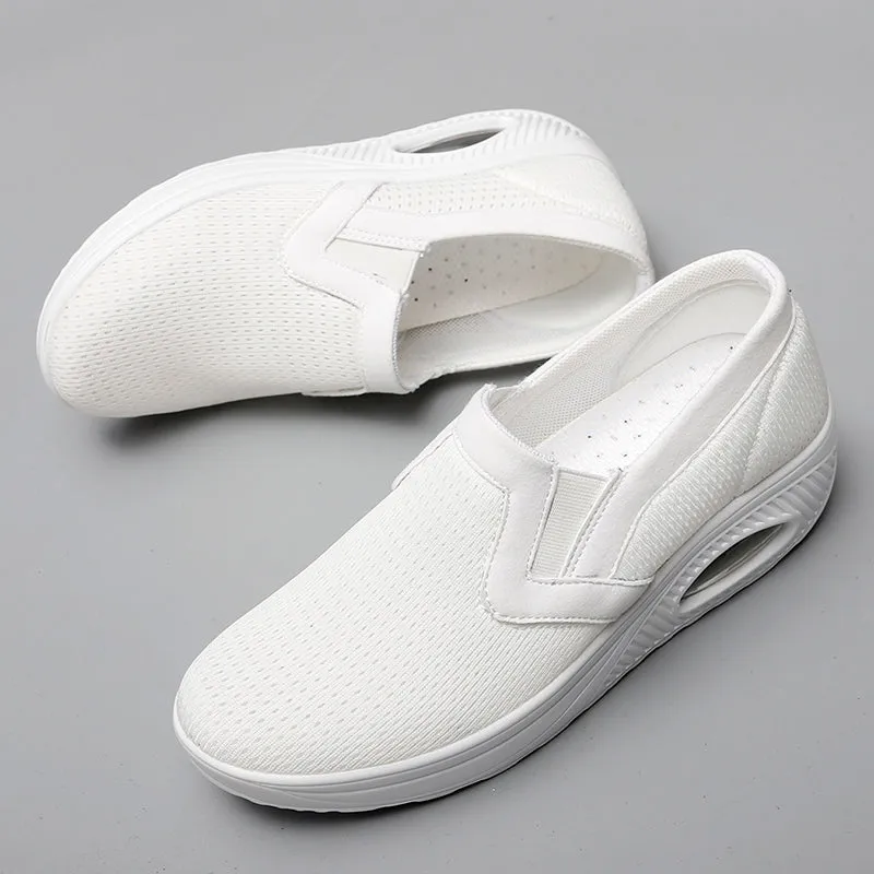 Premium Air Cushion Slip-On Orthopedic Diabetic Walking Shoes, Soft Comfortable Working Shoes