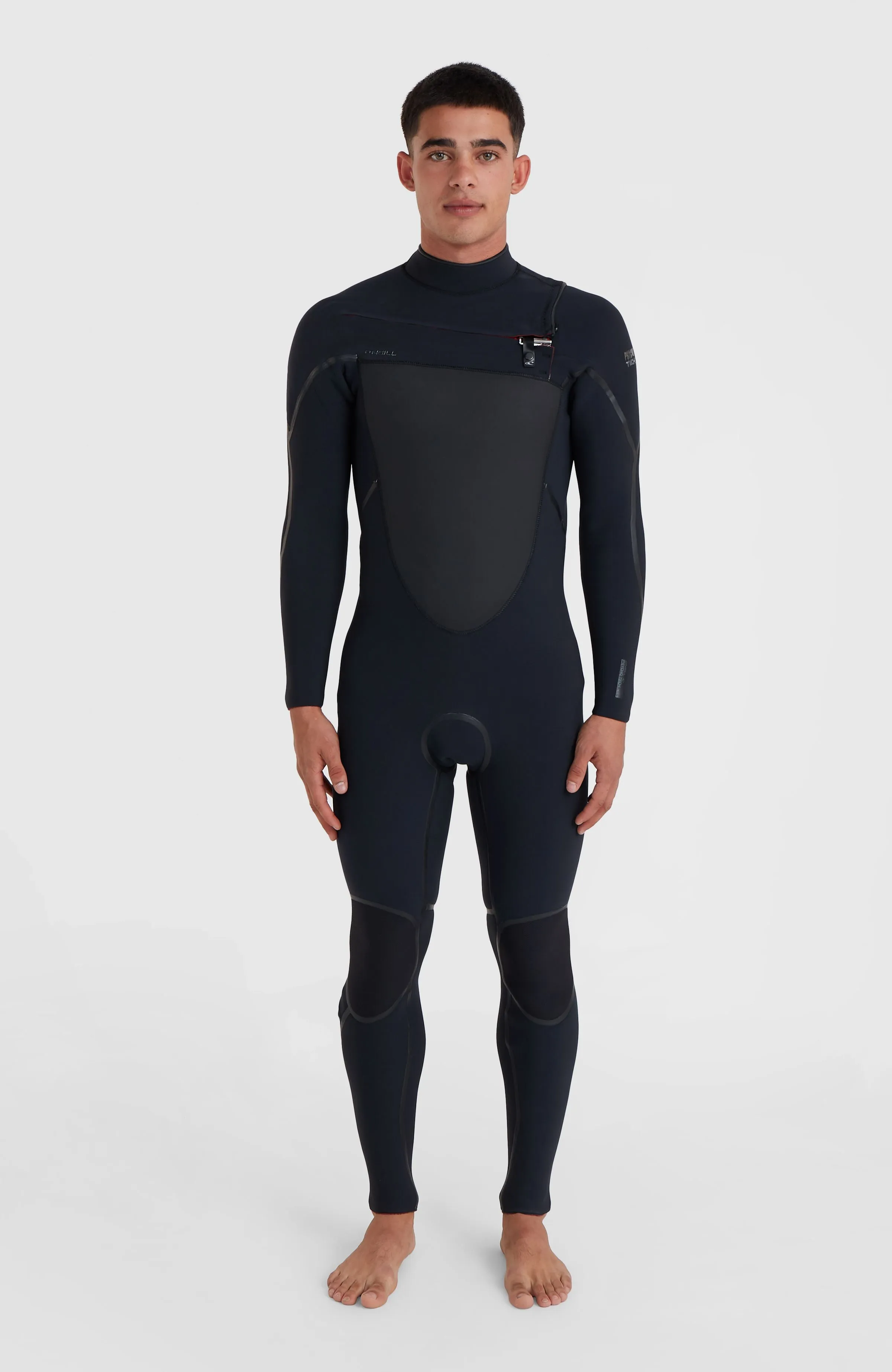 Psycho Tech 4/3mm Chest Zip Full Wetsuit | BLACK/BLACK