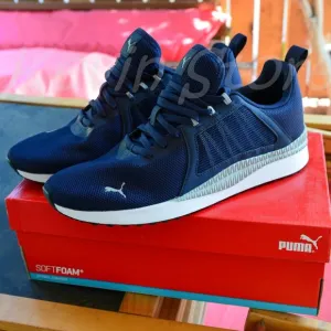 PUMA Mens Pacer Net Cage Trainers Sneakers Running Shoes Navy