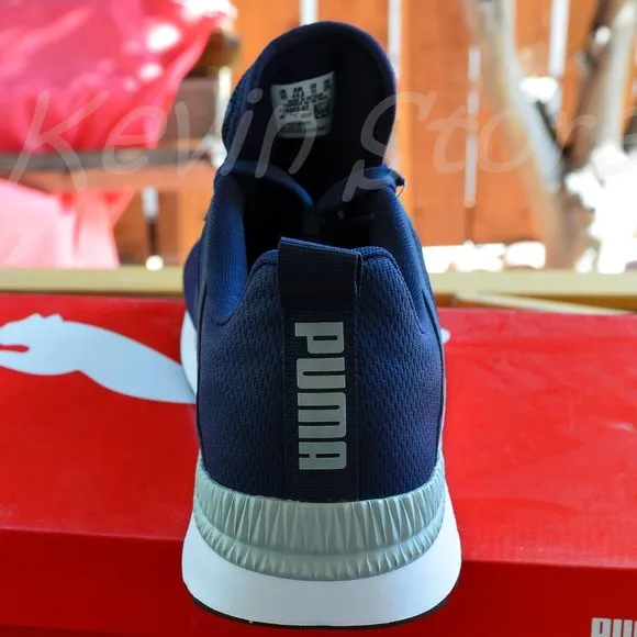 PUMA Mens Pacer Net Cage Trainers Sneakers Running Shoes Navy