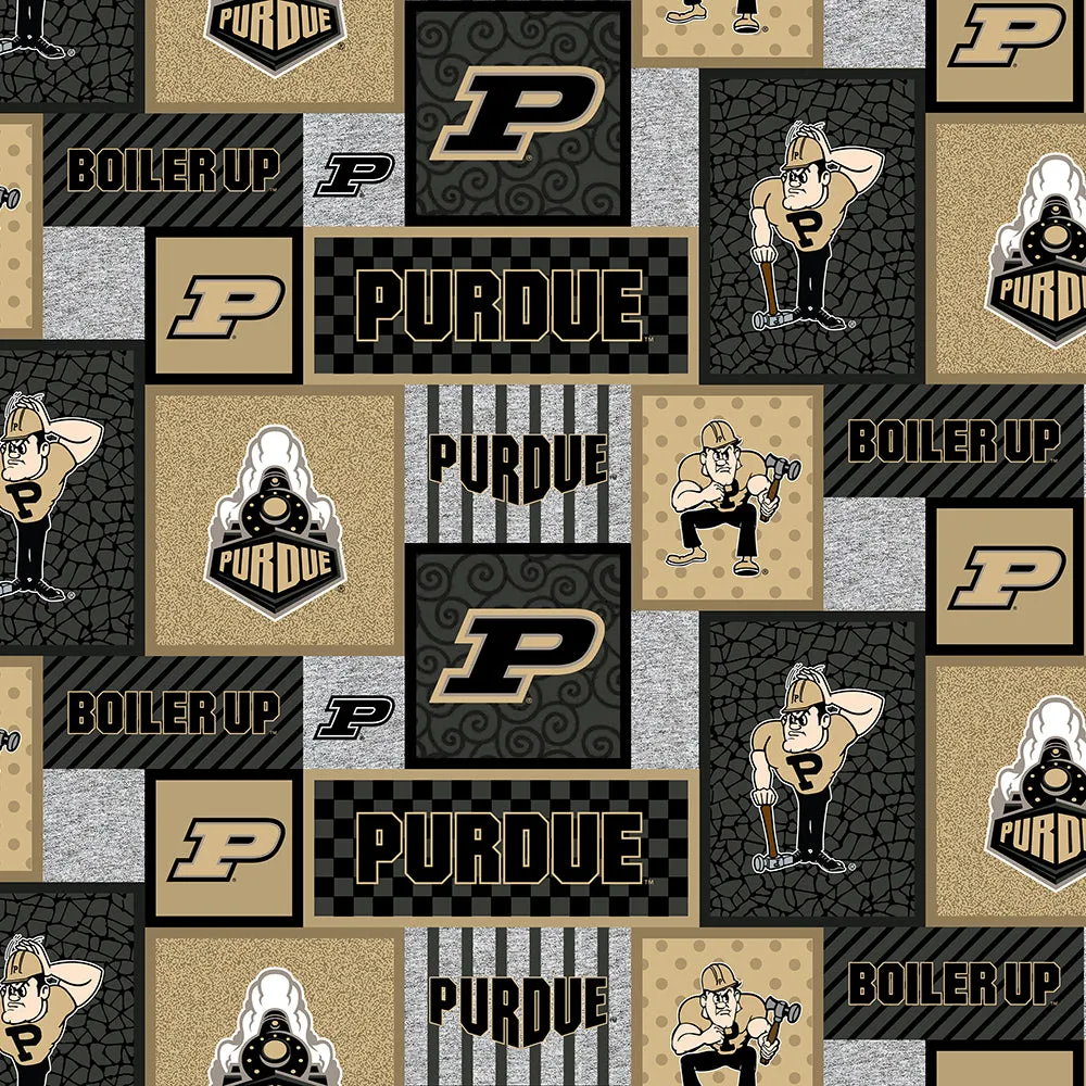 PURDUE UNIVERSITY-College Patch Fleece-100% Polyester-PU1177