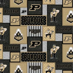 PURDUE UNIVERSITY-College Patch Fleece-100% Polyester-PU1177